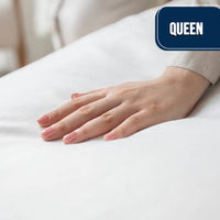 T200 Plain Percale Fitted Sheet Queen 60 X 80 X 15