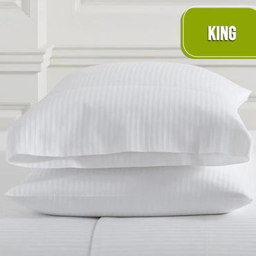 T200 Plain Percale Pillow Case King 21 X 33